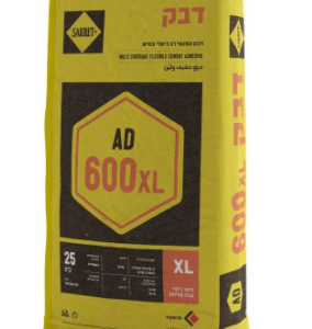 פלסטומר דבק קרמיקה גמיש רב כיסוי- SAKRE 600 XL (שק 25 ק"ג )צריכה כ 50% יותר לשימוש פנימי רצפה וקירות