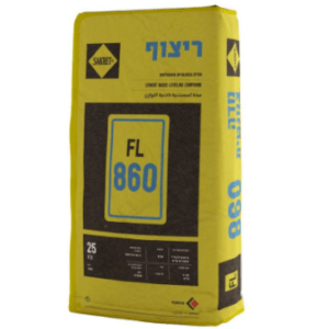 מדה מתפלסת צמנטית FL860 [שק 25 ק"ג]-סקרט גרמניה-מעובי 3 מ"מ-50 מ"מ- פריימר 004 או 005- לפי סוג תשתי