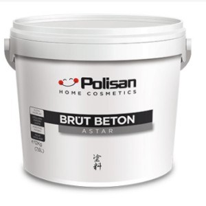 פריימר לתשתיות לא סופגות+ ולבטון לפני צבע BRUT BETON [12 ק"ג]-דילול ב-100% מים פוליסן